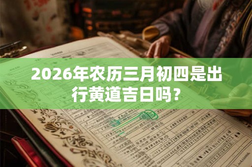 2026年农历三月初四是出行黄道吉日吗？