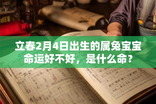 立春2月4日出生的属兔宝宝命运好不好，是什么命？