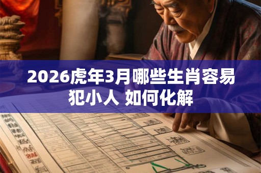 2026虎年3月哪些生肖容易犯小人 如何化解 2026虎年3月哪些生肖容易犯小人 如何化解