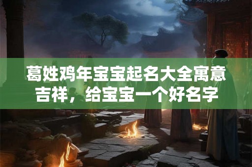 葛姓鸡年宝宝起名大全寓意吉祥，给宝宝一个好名字