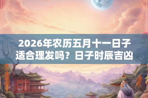 2026年农历五月十一日子适合理发吗？日子时辰吉凶如何？