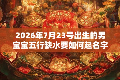 2026年7月23号出生的男宝宝五行缺水要如何起名字