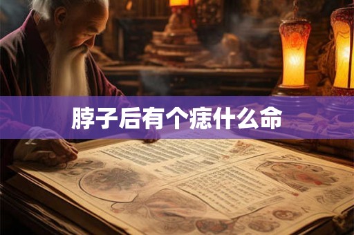 脖子后有个痣什么命