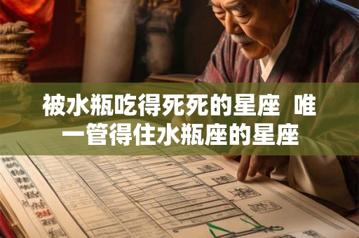 被水瓶吃得死死的星座  唯一管得住水瓶座的星座