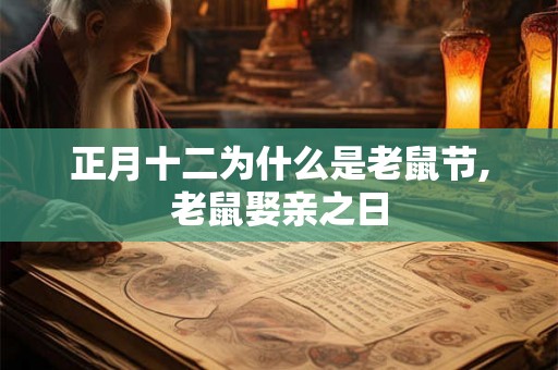 正月十二为什么是老鼠节,老鼠娶亲之日