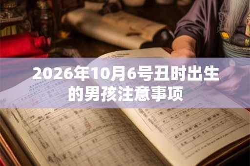 2026年10月6号丑时出生的男孩注意事项