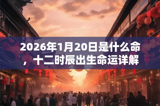2026年1月20日是什么命,十二时辰出生命运详解 2026年1月20日是什么命,十二时辰出生命运详解