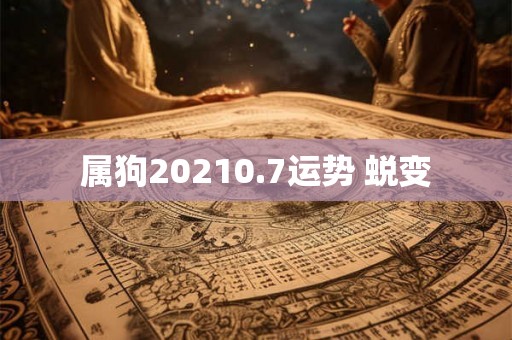 属狗20210.7运势 蜕变