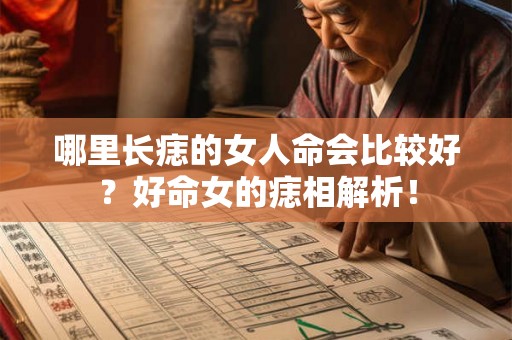 哪里长痣的女人命会比较好？好命女的痣相解析！