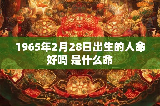 1965年2月28日出生的人命好吗 是什么命