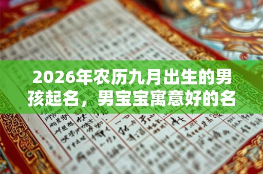 2026年农历九月出生的男孩起名，男宝宝寓意好的名字推荐