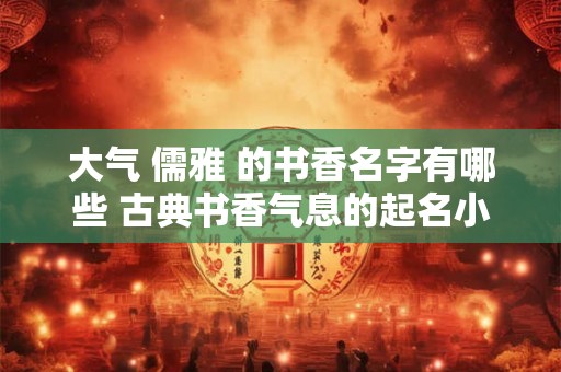 大气 儒雅 的书香名字有哪些 古典书香气息的起名小技巧