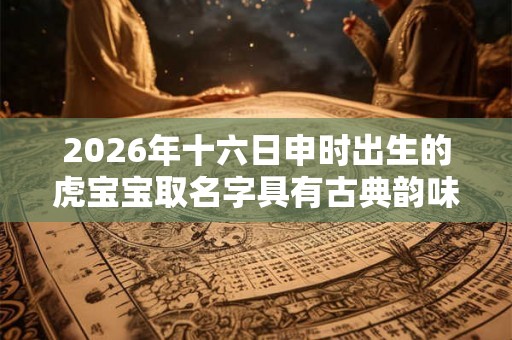 2026年十六日申时出生的虎宝宝取名字具有古典韵味