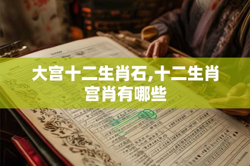 大宫十二生肖石,十二生肖宫肖有哪些