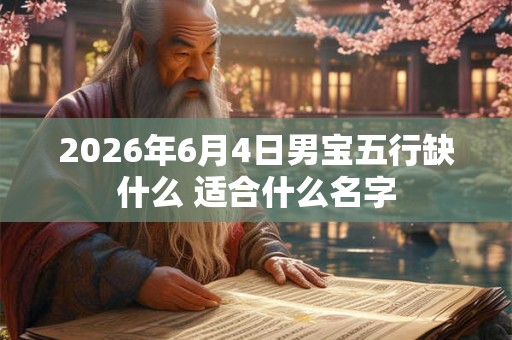 2026年6月4日男宝五行缺什么 适合什么名字