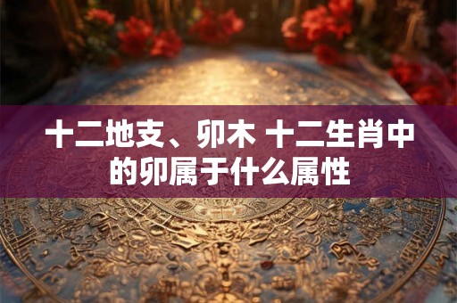 十二地支、卯木 十二生肖中的卯属于什么属性