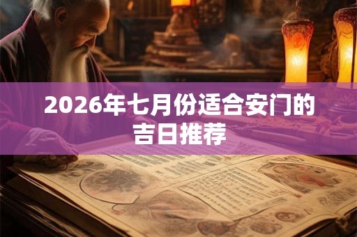 2026年七月份适合安门的吉日推荐