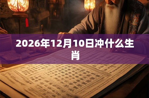 2026年12月10日冲什么生肖