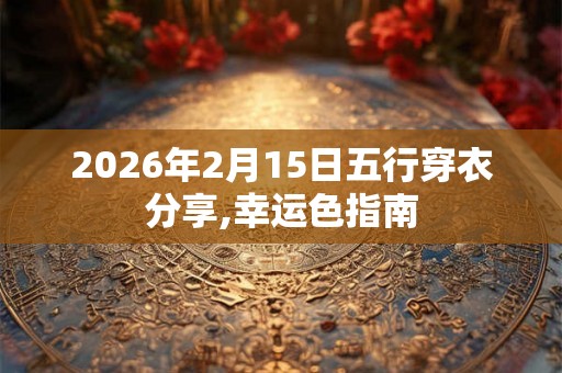 2026年2月15日五行穿衣分享,幸运色指南 2026年2月15日五行穿衣分享,幸运色指南