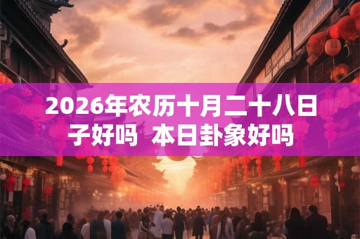 2026年农历十月二十八日子好吗  本日卦象好吗