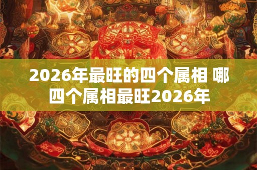2026年最旺的四个属相 哪四个属相最旺2026年