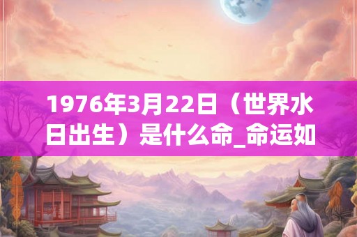 1976年3月22日(世界水日出生)是什么命_命运如何 1976年3月22日(世界水日出生)是什么命_命运如何