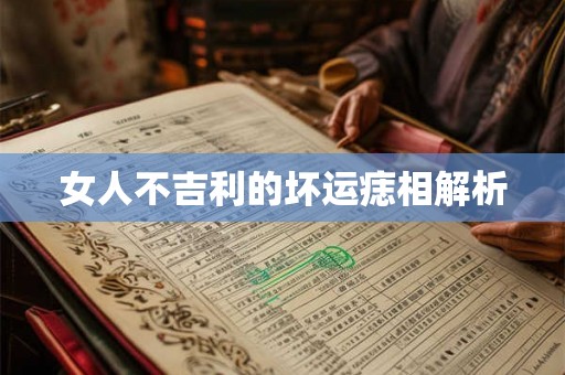 女人不吉利的坏运痣相解析 女人不吉利的坏运痣相解析