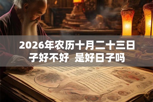 2026年农历十月二十三日子好不好 是好日子吗 2026年农历十月二十三日子好不好 是好日子吗