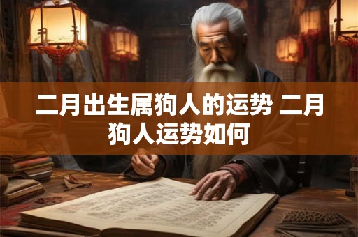二月出生属狗人的运势 二月狗人运势如何