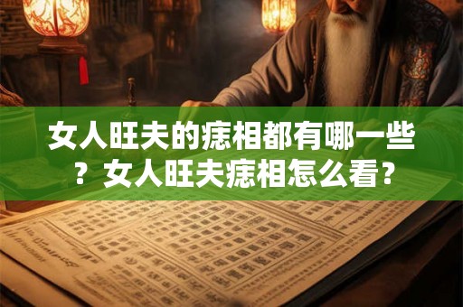 女人旺夫的痣相都有哪一些？女人旺夫痣相怎么看？