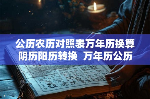 公历农历对照表万年历换算阴历阳历转换  万年历公历农历转换查询