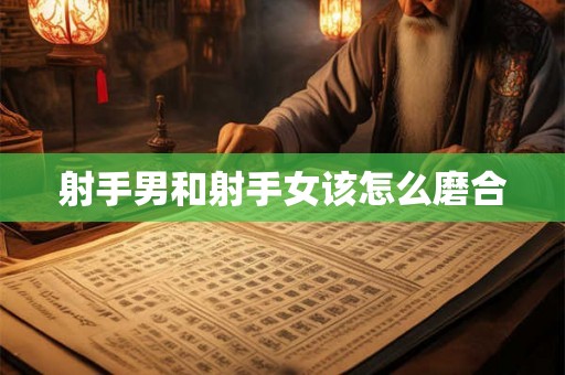 射手男和射手女该怎么磨合