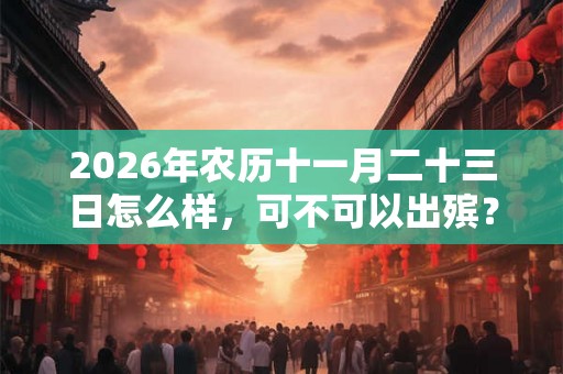 2026年农历十一月二十三日怎么样，可不可以出殡？
