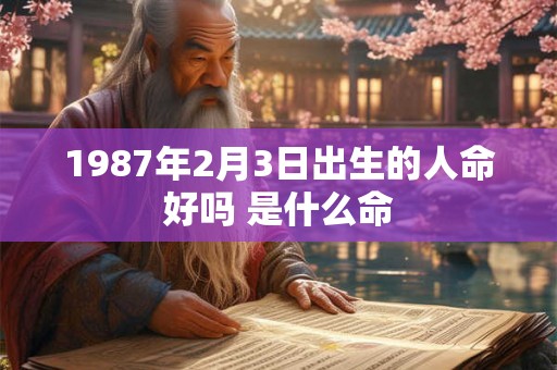 1987年2月3日出生的人命好吗 是什么命 1987年2月3日出生的人命好吗 是什么命