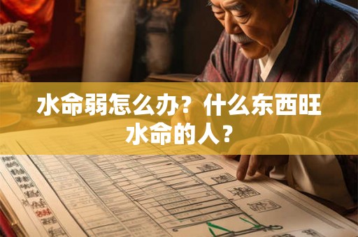 水命弱怎么办？什么东西旺水命的人？
