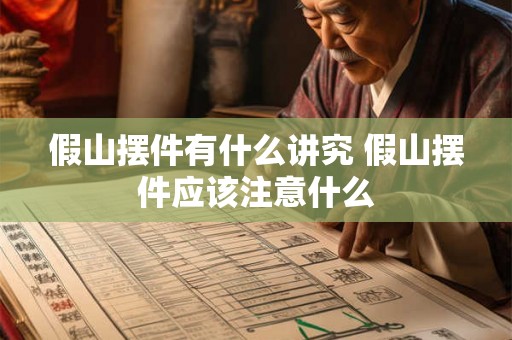 假山摆件有什么讲究 假山摆件应该注意什么