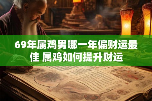 69年属鸡男哪一年偏财运最佳 属鸡如何提升财运 69年属鸡男哪一年偏财运最佳 属鸡如何提升财运