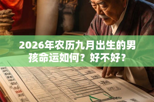 2026年农历九月出生的男孩命运如何？好不好？
