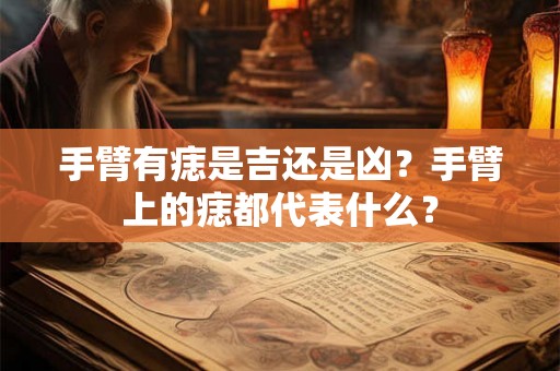 手臂有痣是吉还是凶？手臂上的痣都代表什么？