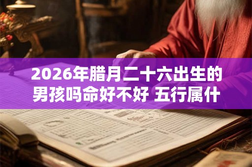 2026年腊月二十六出生的男孩吗命好不好 五行属什么