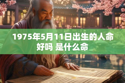 1975年5月11日出生的人命好吗 是什么命