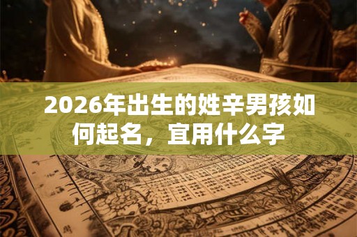 2026年出生的姓辛男孩如何起名,宜用什么字 2026年出生的姓辛男孩如何起名,宜用什么字