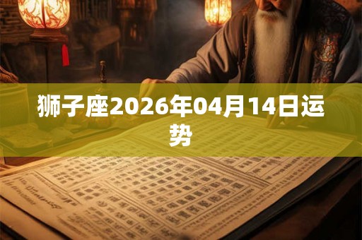 狮子座2026年04月14日运势