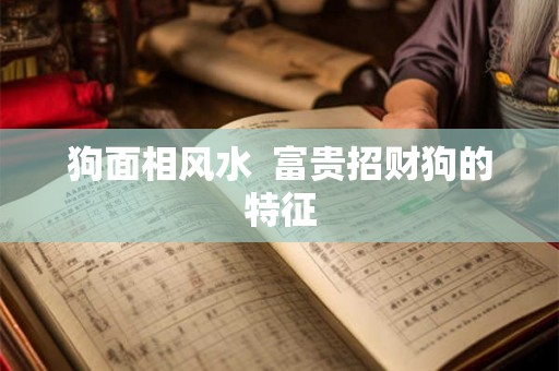 狗面相风水  富贵招财狗的特征