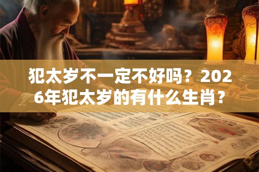 犯太岁不一定不好吗？2026年犯太岁的有什么生肖？