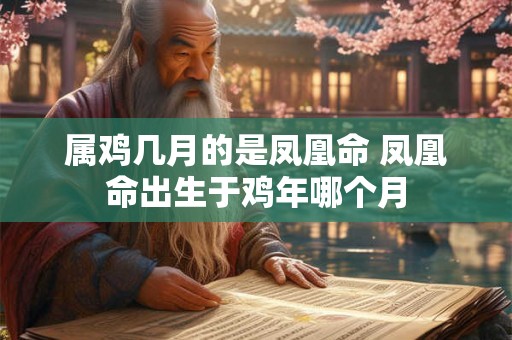 属鸡几月的是凤凰命 凤凰命出生于鸡年哪个月 属鸡几月的是凤凰命 凤凰命出生于鸡年哪个月