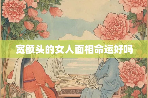 宽额头的女人面相命运好吗