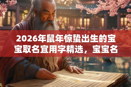 2026年鼠年惊蛰出生的宝宝取名宜用字精选，宝宝名字推荐