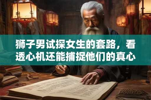 狮子男试探女生的套路，看透心机还能捕捉他们的真心