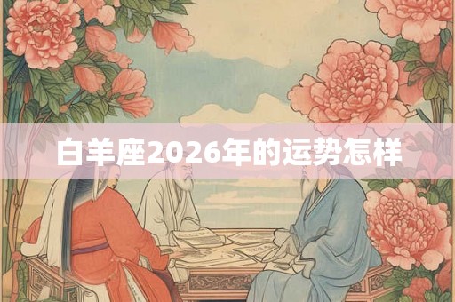 白羊座2026年的运势怎样 白羊座2026年的运势怎样